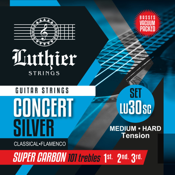 Luthier LU-30SC Super Carbon Juego Cuerdas Guitarra Clásica Tensión Media Dura