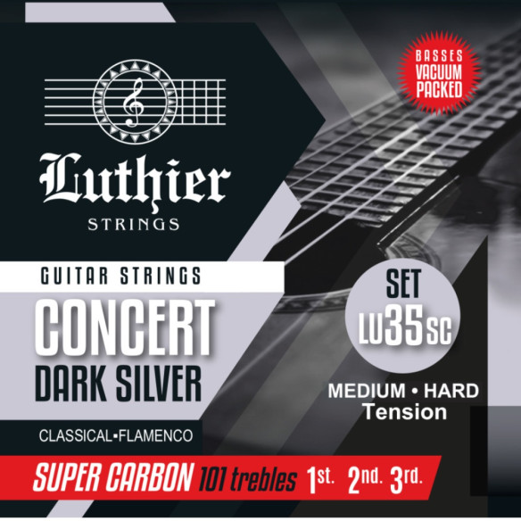 Luthier LU-35SC Super Carbon Juego Cuerdas Guitarra Clásica Tensión Media Dura