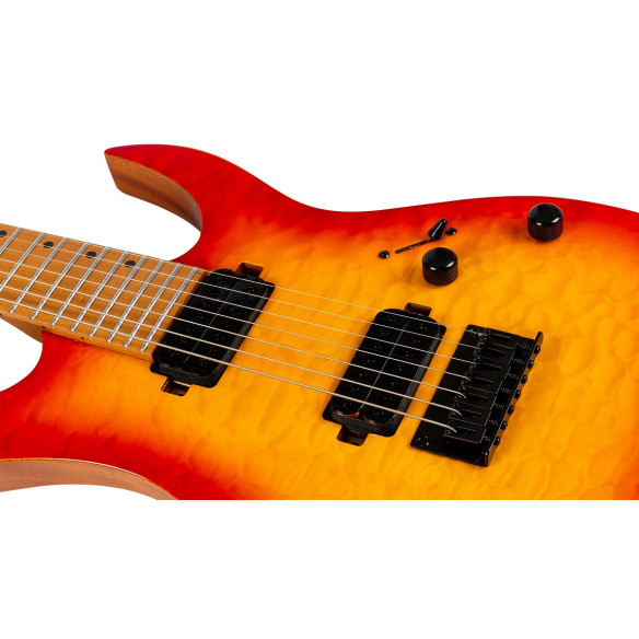 Spira S507-QFB Fireburst Guitarra Eléctrica 7 Cuerdas