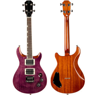 Flight Ukelele Tenor Vanguard Rock Series Transparent Purple 2