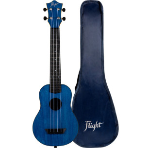 Flight TUSL-35DB Ukelele Soprano Travel Concert Scale Azul
