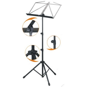 Admira MUS007 Atril Plegable Negro