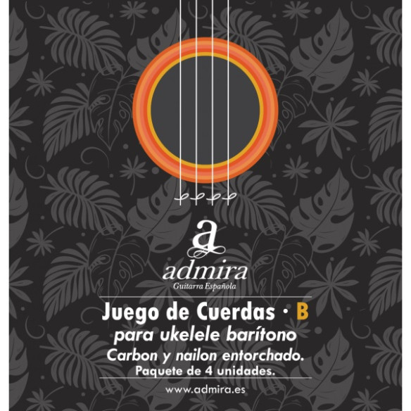 Admira CA500UKCB Juego Ukelele Barítono Carbón