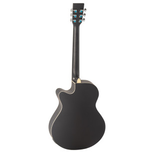 Admira Indiana Guitarra Acústica Mini Jumbo Negro Mate 2