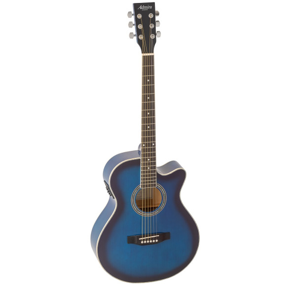 Admira Indiana Guitarra Acústica Mini Jumbo Azul Mate