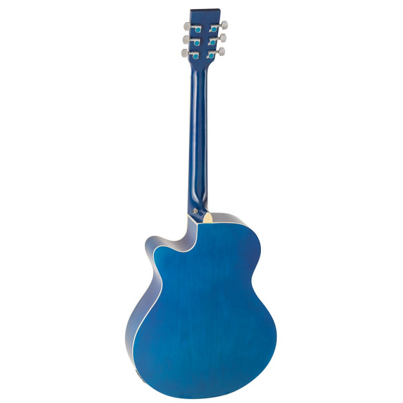 Admira Indiana Guitarra Acústica Mini Jumbo Azul Mate