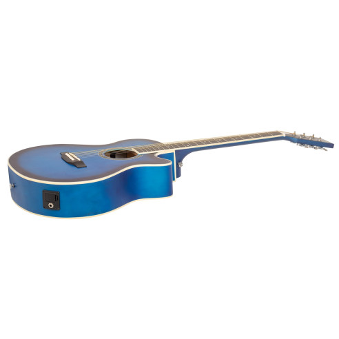 Admira Indiana Guitarra Acústica Mini Jumbo Azul Mate