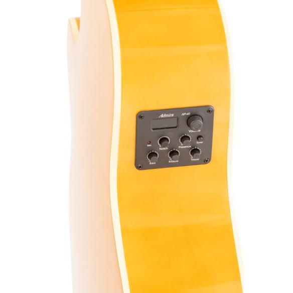 Admira Indiana Guitarra Acústica Mini Jumbo Natural Brillo