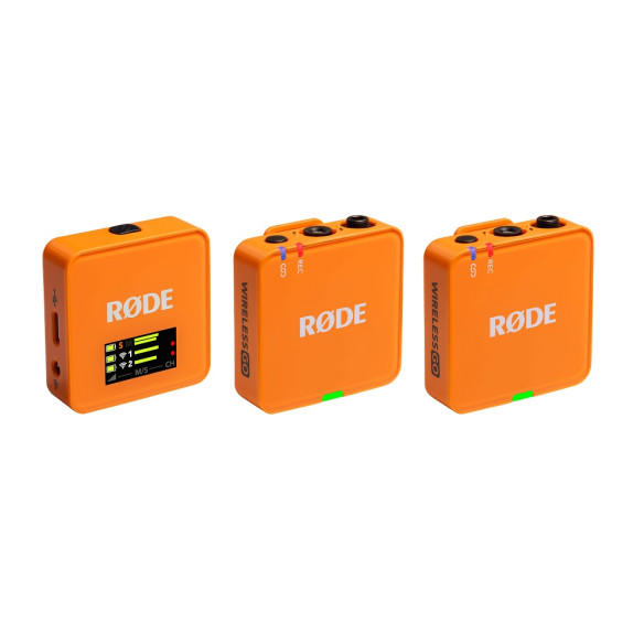 Rode WIRELESS GO III ORANGE Micrófono Inalámbrico Compacto Rode WIRELESS GO III ORANGE Micrófono Inalámbrico Compacto
