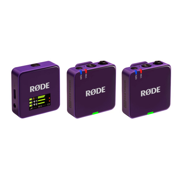 Rode WIRELESS GO III PURPLE Micrófono Inalámbrico Compacto Rode WIRELESS GO III PURPLE Micrófono Inalámbrico Compacto
