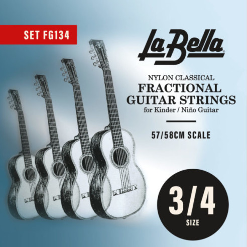 La Bella FG-134 Juego Clásica Cadete 3/4