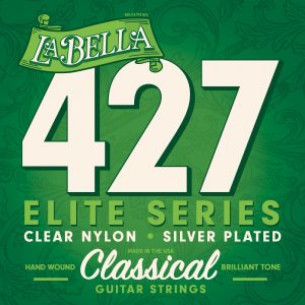 La Bella 427 Juego Cuerdas Guitarra Clásica Blanca