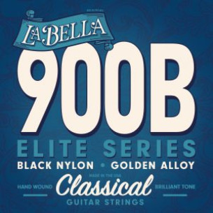 La Bella 900-B Juego Cuerdas Guitarra Clásica Negra