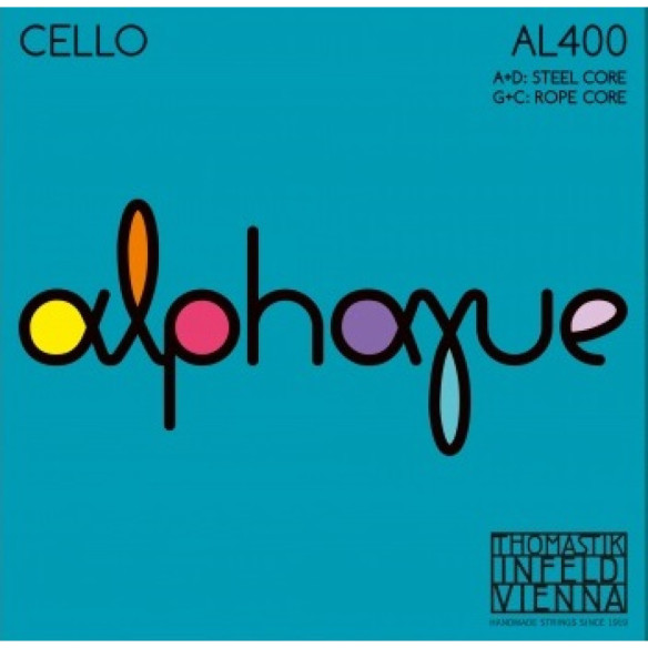 Thomastik ALPHAYUE AL-400 Juego Cuerdas Cello 4/4 Thomastik ALPHAYUE AL-400 Juego Cuerdas Cello 4/4
