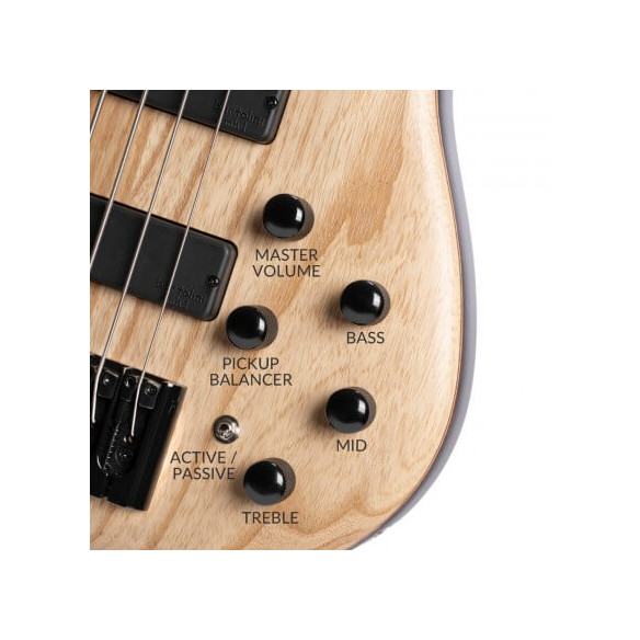 Cort B5 ELEMENT OPN Bajo eléctrico 5 cuerdas Open Pore Natural