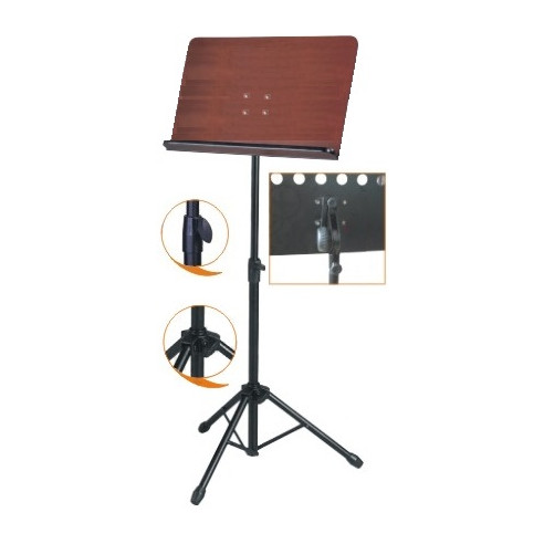 Admira MUS005 Atril de Director Bandeja de madera