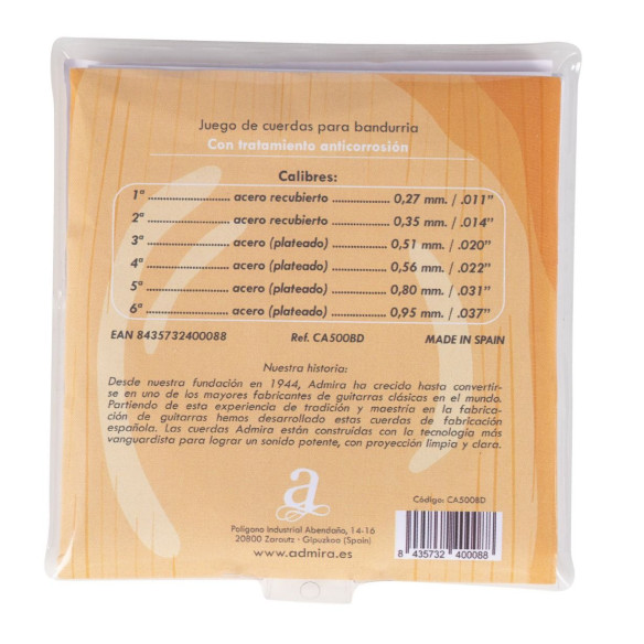 Admira CA500BD Juego Cuerdas Bandurria