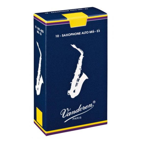 Vandoren Caja 10 cañas Saxo Alto Tradicional nº1 1/2