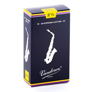 Vandoren Caja 10 cañas Saxo Alto Tradicional nº2 1/2