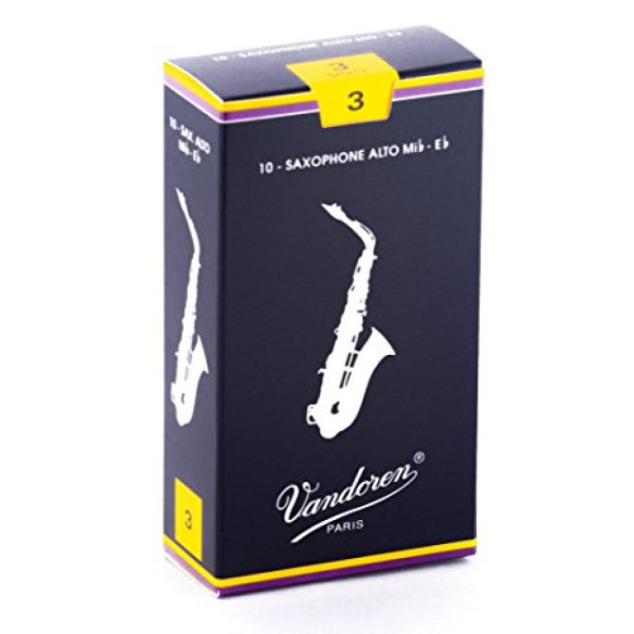 Vandoren Caja 10 cañas Saxo Alto Tradicional nº3 Vandoren Caja 10 cañas Saxo Alto Tradicional nº3