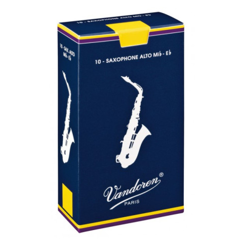 Vandoren Caja 10 cañas Saxo Alto Tradicional nº3 1/2