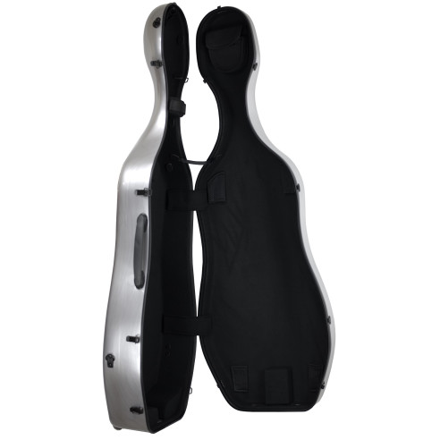 Amadeus ECBK Estuche Cello 4/4 de Fibra de Vidrio Negro