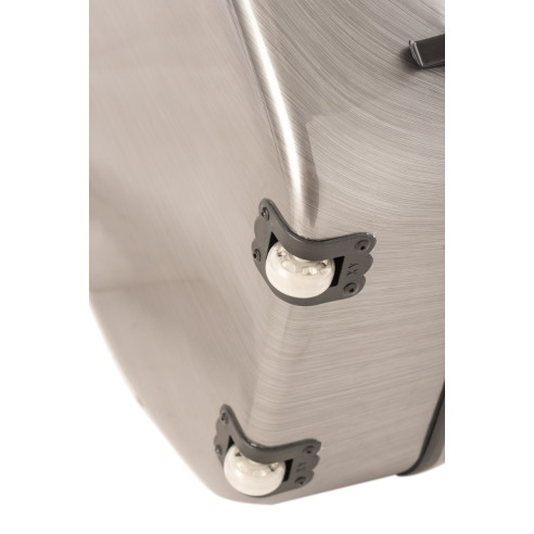 Amadeus ECGR Estuche Cello 4/4 de Fibra de Vidrio Gris Plata