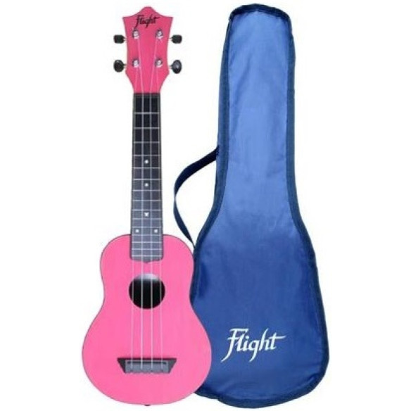 Flight TUS-35PK Ukelele Soprano Travel Rosa