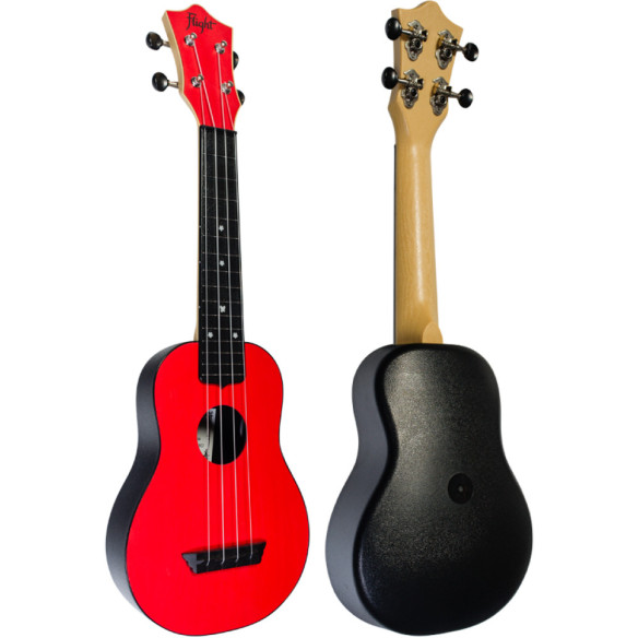 Flight TUS-35RD Ukelele Soprano Travel Color Rojo