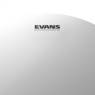 Parche para tom de 18" de una capa blanco rugoso Evans B18G1. 2