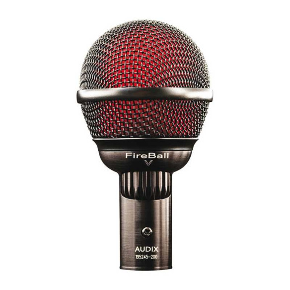 Micrófono dinámico cardioide Audio Fireball-V para armónica, con control de volumen, se adapta perfectamente a la mano.