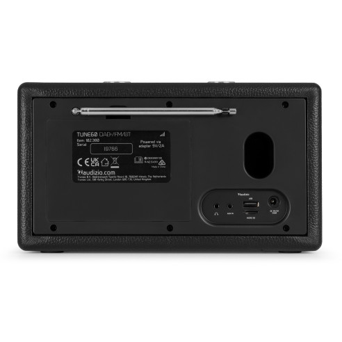 Audizio TUNE60 DAB Radio BT Retro Black