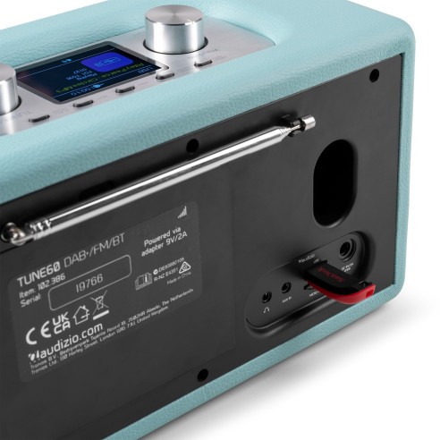 Audizio TUNE60 DAB Radio BT Retro Blue