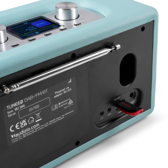 Audizio TUNE60 DAB Radio BT Retro Blue