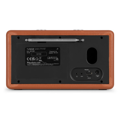 Audizio TUNE60 DAB Radio BT Retro Brown
