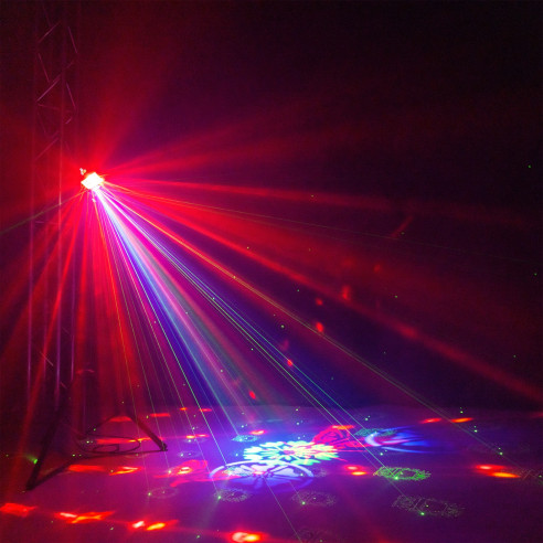 Fuzzix STELLAR 1 Multi DJ Efecto LED 5 en 1