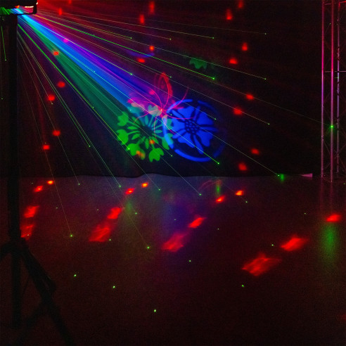 Fuzzix STELLAR 1 Multi DJ Efecto LED 5 en 1