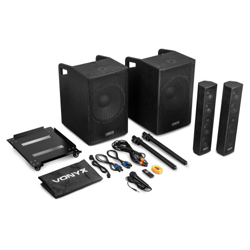 Vonyx VX1080BT Equipo Sonido Completo 2 Altavoces 2.2