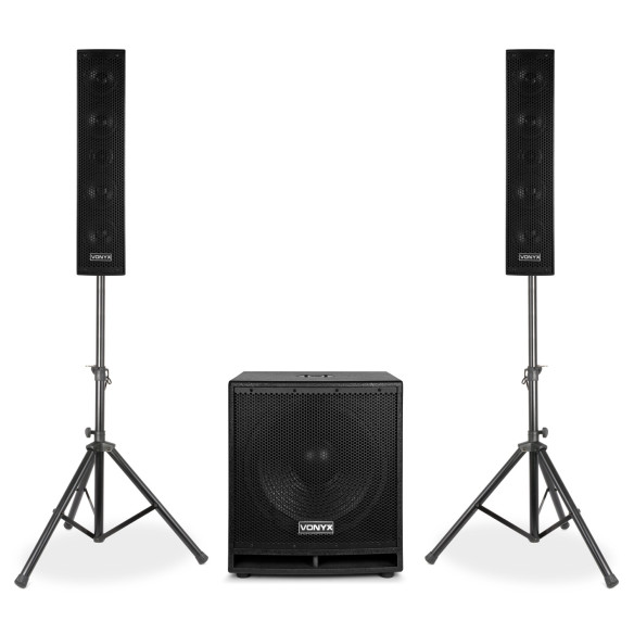 Vonyx VX880BT Conjunto 2.1 Activo 1 Subwoofer 15"  2 Satelites 4x2,5",1000 W