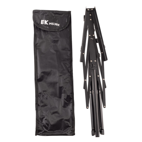 EK MS3BK Atril Plegable Negro con funda