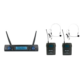 EKWLCC Sistema Inalámbrico Doble con 2 x Headset