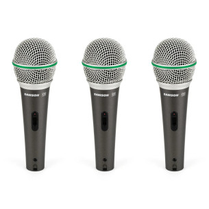 Samson Q6 3 Pack 3 Micrófonos Dinámicos