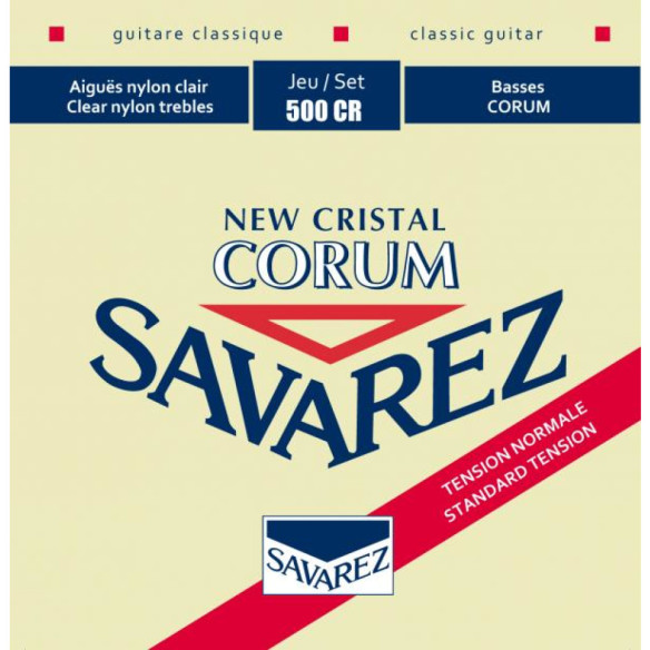 Savarez 500-CR Juego Clásica New Crystal Corum Roja