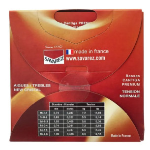 Savarez 510-CRP Juego New Crystal Cantiga Premium Roja 2