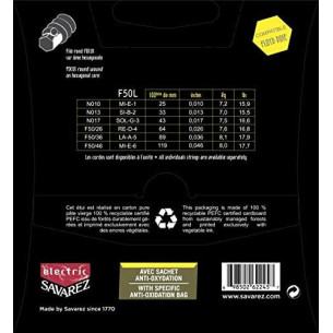 Savarez FOCUS F50L Juego Cuerdas Guitarra Eléctrica .010-.046 2