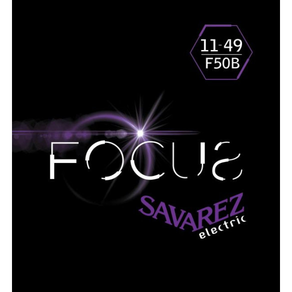 Savarez FOCUS F50B Juego Cuerdas Guitarra Eléctrica .011-.049