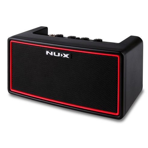 Nux Mighty Air es un amplificador de modelado digital con 7 canales y 9 patrones de batería y acompañamiento.