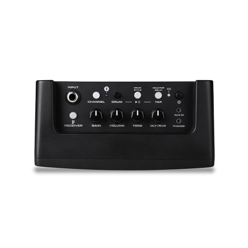 Nux Mighty Air es un amplificador de modelado digital con 7 canales y 9 patrones de batería y acompañamiento.