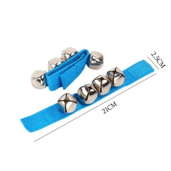 Goldon 33408 Muñequera con Cascabeles Azul