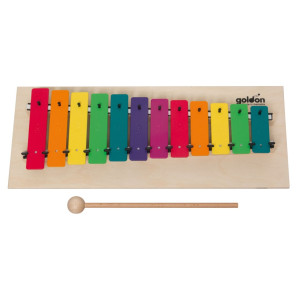 Goldon 11030 Metalófono 12 Notas Colores Madera